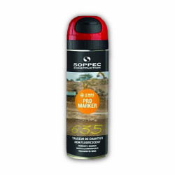 Bombe de marquage pro marker non fluo peinture permanente - 8 à 12 mois - 3 coloris